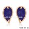 Imitation Van Cleef & Arpels Sweet Alhambra Leaf Pink Earrings,Lapis Lazuli